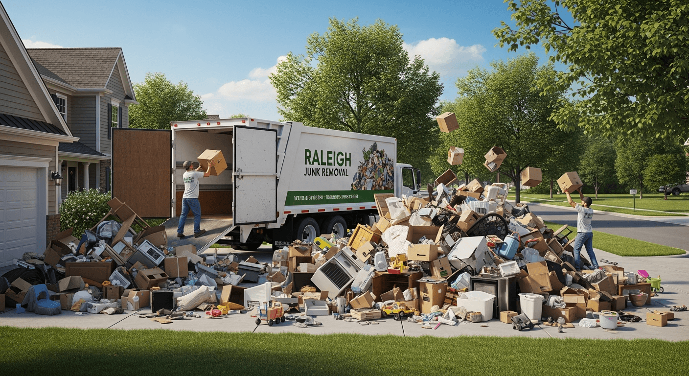 Raleigh junk removal in action