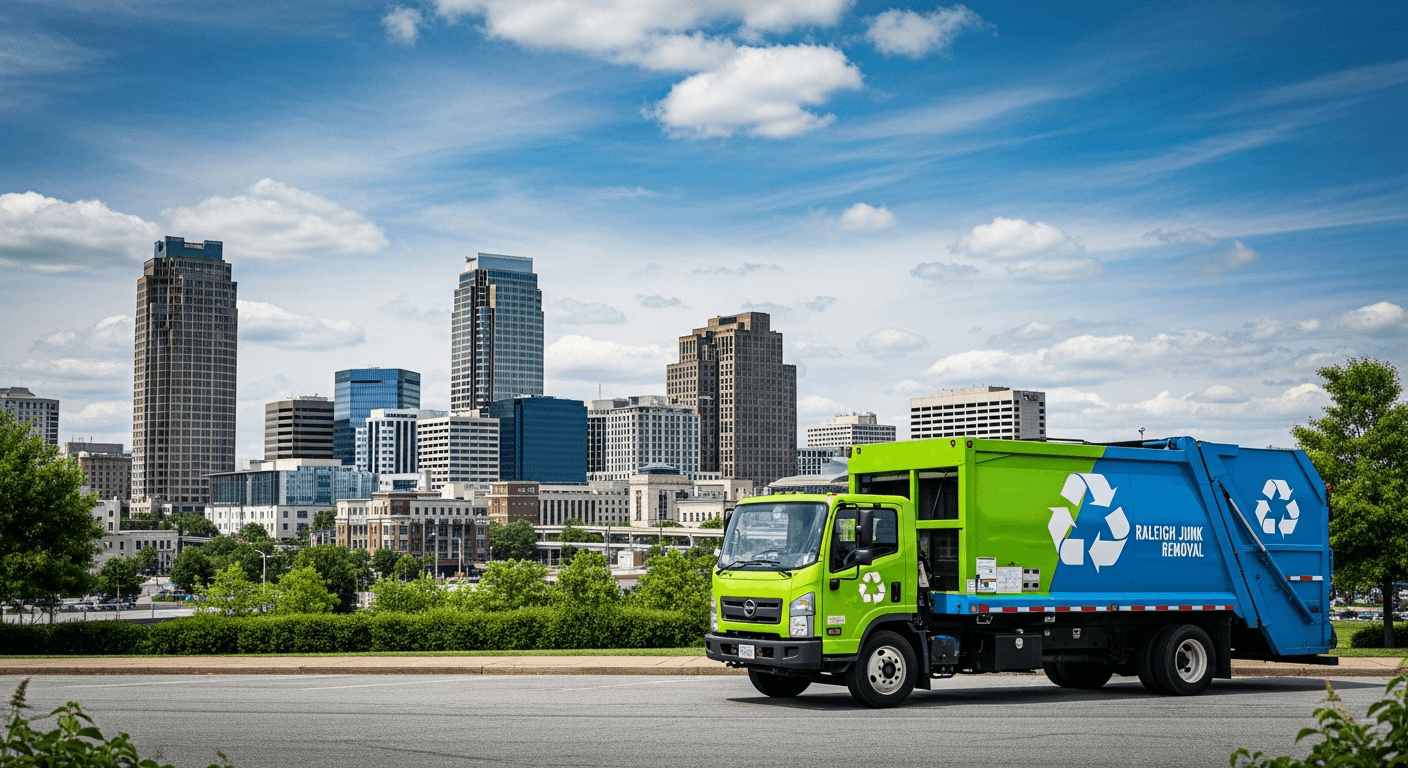 Raleigh-skyline-with-junk-truck